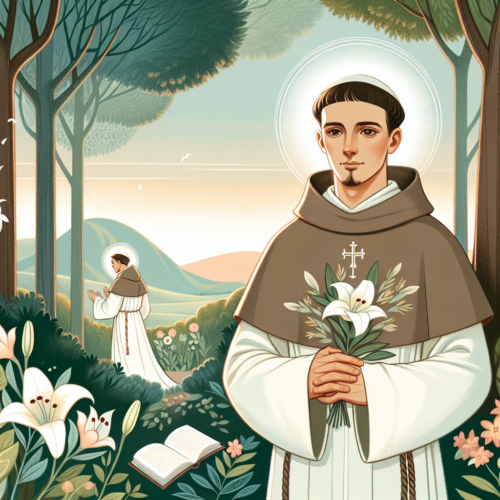 Ilustracao de A Vida de Santo Antônio de Pádua