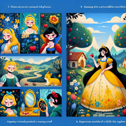 Ilustracao de Branca de Neve e os Sete Anões