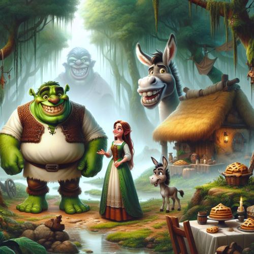 Ilustracao de Shrek